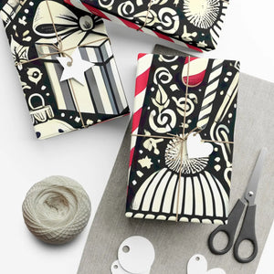 Festive Candy Cane Gift Wrap Paper - Christmas Pattern - Dipaliz - Wrapping