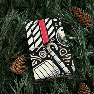 Festive Candy Cane Gift Wrap Paper - Christmas Pattern - Dipaliz - Wrapping