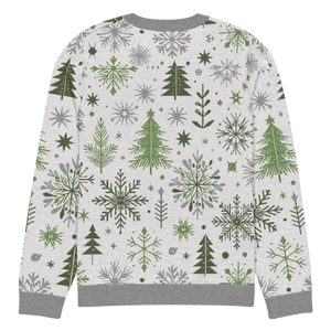 Cozy Christmas Crew Neck Sweater - Festive Pattern - Dipaliz - Sweaters - 3xs