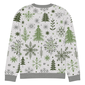Cozy Christmas Crew Neck Sweater - Festive Pattern - Dipaliz - Sweaters - 3xs