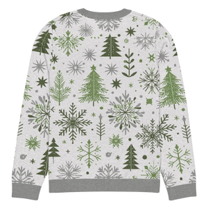 Cozy Christmas Crew Neck Sweater - Festive Pattern - Dipaliz - Sweaters - 3xs