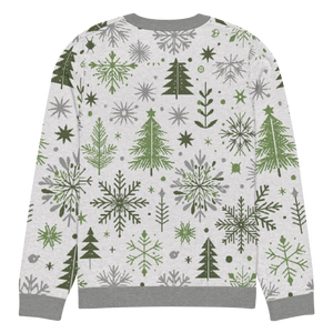 Cozy Christmas Crew Neck Sweater - Festive Pattern - Dipaliz - Sweaters - 3xs