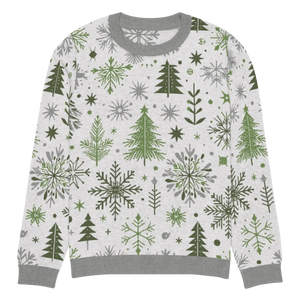 Cozy Christmas Crew Neck Sweater - Festive Pattern - Dipaliz - Sweaters - 3xs