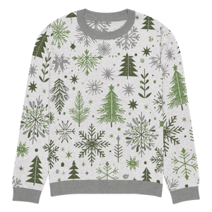 Cozy Christmas Crew Neck Sweater - Festive Pattern - Dipaliz - Sweaters - 3xs
