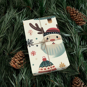 Vibrant Santa Gift Wrap - Festive Christmas Magic - Dipaliz - Wrapping Paper