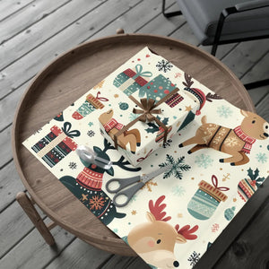 Vibrant Santa Gift Wrap - Festive Christmas Magic - Dipaliz - Wrapping Paper