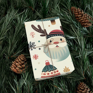 Vibrant Santa Gift Wrap - Festive Christmas Magic - Dipaliz - Wrapping Paper