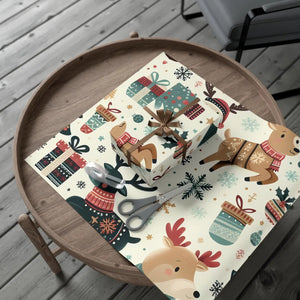 Vibrant Santa Gift Wrap - Festive Christmas Magic - Dipaliz - Wrapping Paper