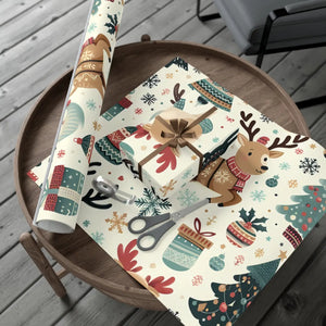 Vibrant Santa Gift Wrap - Festive Christmas Magic - Dipaliz - Wrapping Paper