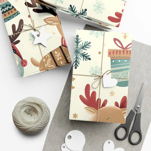 Vibrant Santa Gift Wrap - Festive Christmas Magic - Dipaliz - Wrapping Paper