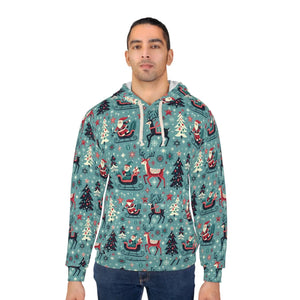 Christmas Pattern Unisex Pullover Hoodie (aop) - Hoodies