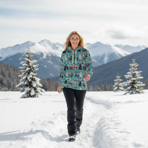 Christmas Pattern Unisex Pullover Hoodie (aop) - Hoodies