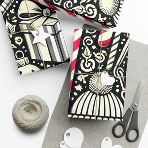Festive Candy Cane Gift Wrap Paper Christmas Pattern - Dipaliz - Wrapping