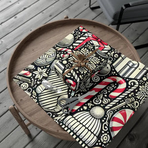 Festive Candy Cane Gift Wrap Paper Christmas Pattern - Dipaliz - Wrapping