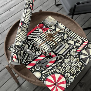 Festive Candy Cane Gift Wrap Paper Christmas Pattern - Dipaliz - Wrapping