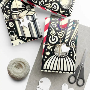 Festive Candy Cane Gift Wrap Paper Christmas Pattern - Dipaliz - Wrapping