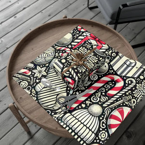 Festive Candy Cane Gift Wrap Paper Christmas Pattern - Dipaliz - Wrapping