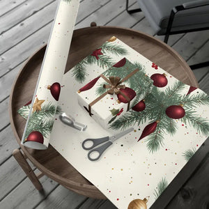 Baubles Gift Wrap - Festive Christmas Design - Dipaliz - Wrapping Paper