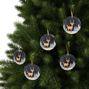 Reindeer Glass Ornaments – Festive Premium - Dipaliz - Holiday