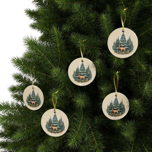 Reindeer Glass Ornaments – Christmas - Dipaliz - Holiday
