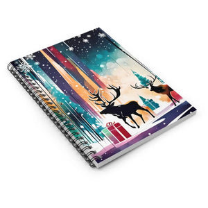 Festive Ruled Line Notebook - Christmas Paper - Dipaliz - Notebooks & Notepads