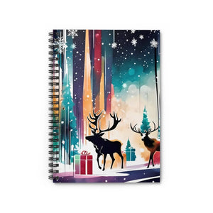 Festive Ruled Line Notebook - Christmas Paper - Dipaliz - Notebooks & Notepads