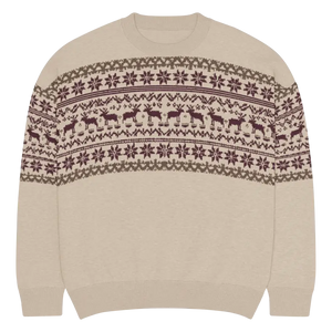 Knitted Crew Neck Sweater - Cozy Holiday Essential - Dipaliz - 3xs - Sweaters