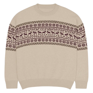 Knitted Crew Neck Sweater - Cozy Holiday Essential - Dipaliz - l - Sweaters