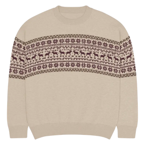 Knitted Crew Neck Sweater - Cozy Holiday Essential - Dipaliz - Xl - Sweaters
