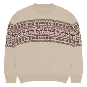 Knitted Crew Neck Sweater - Cozy Holiday Essential - Dipaliz - Xs - Sweaters