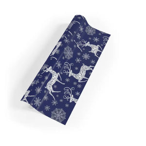 Deep Navy Wrapping Paper Satin Glow Fully Recyclable - Dipaliz