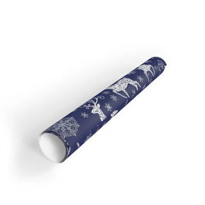 Deep Navy Wrapping Paper Satin Glow Fully Recyclable - Dipaliz
