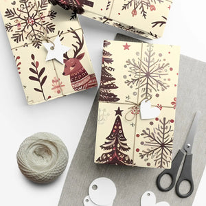 Premium Reindeer Gift Wrap - Festive Christmas - Dipaliz - Wrapping Paper