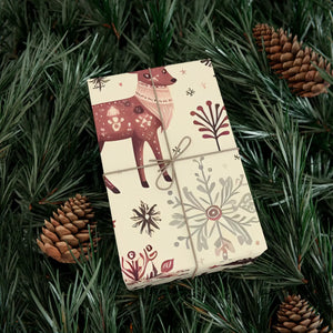 Premium Reindeer Gift Wrap - Festive Christmas - Dipaliz - Wrapping Paper
