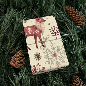 Premium Reindeer Gift Wrap - Festive Christmas - Dipaliz - Wrapping Paper