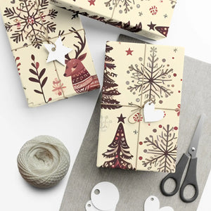 Premium Reindeer Gift Wrap - Festive Christmas - Dipaliz - Wrapping Paper
