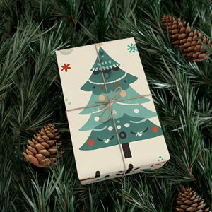 Vibrant Reindeer Gift Wrap - Christmas Matte Satin - Dipaliz - Wrapping Paper