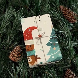 Vibrant Reindeer Gift Wrap - Christmas Matte Satin - Dipaliz - Wrapping Paper
