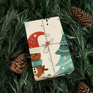 Vibrant Reindeer Gift Wrap - Christmas Matte Satin - Dipaliz - Wrapping Paper