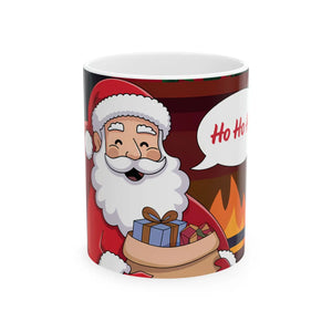 Jolly Santa Claus Christmas Ceramic Mug - Festive Holiday - Dipaliz - Mugs