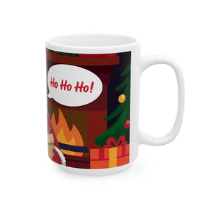 Jolly Santa Claus Christmas Ceramic Mug - Festive Holiday - Dipaliz - Mugs