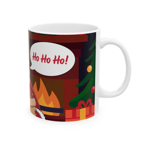Jolly Santa Claus Christmas Ceramic Mug - Festive Holiday - Dipaliz - Mugs
