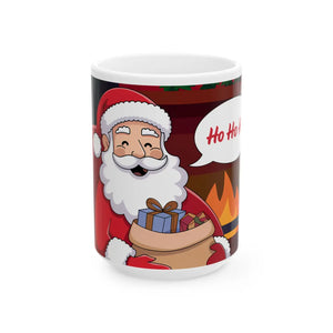Jolly Santa Claus Christmas Ceramic Mug - Festive Holiday - Dipaliz - Mugs