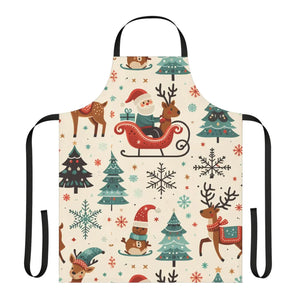 Festive Santa Adventure Apron - Canvas Christmas - Dipaliz - Aprons