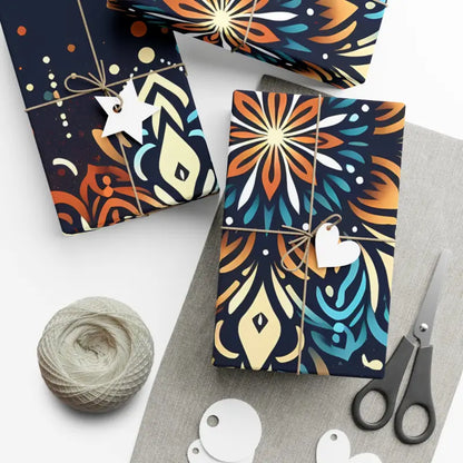 Christmas Snowflake Gift Wrap Papers - Home Decor