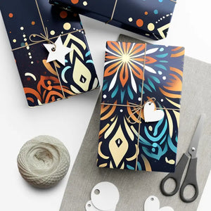 Festive Gift Wrap - Holiday Celebration Style - Dipaliz - Wrapping Paper