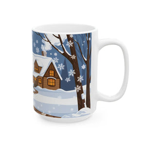Festive Snowman Ceramic Mug - Holiday Christmas - Dipaliz - Mugs