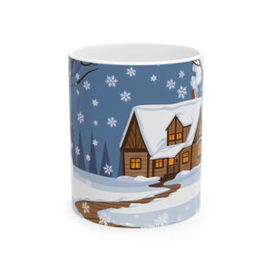 Festive Snowman Ceramic Mug - Holiday Christmas - Dipaliz - Mugs