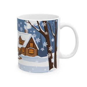 Festive Snowman Ceramic Mug - Holiday Christmas - Dipaliz - Mugs
