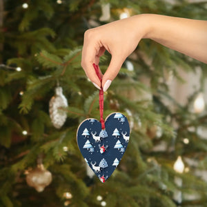 Christmas Snowman Wooden Ornaments – Solid Wood - Dipaliz - Holiday